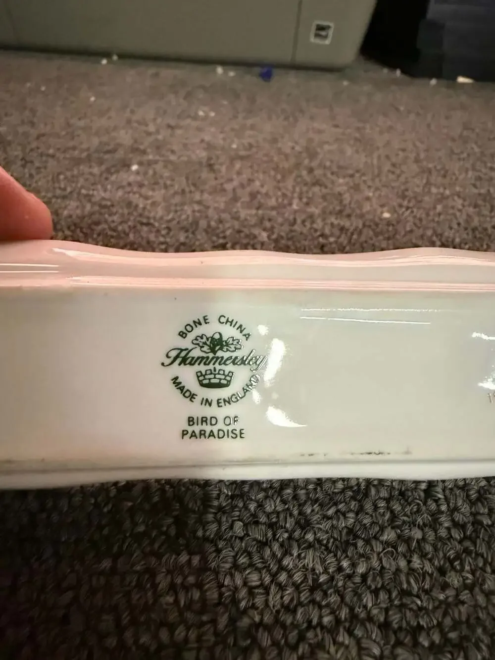 Hammersley Bird of Paradise Bone China Pen Tray/Mint Dish